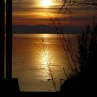 Abendstunde - stille Stunde.(am Bodensee, altes Wasserburger Strandbad)