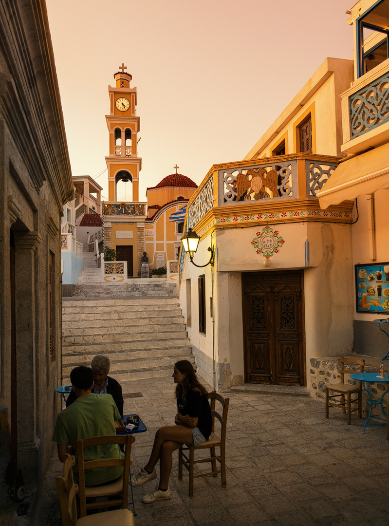 Abendszene in Olympos