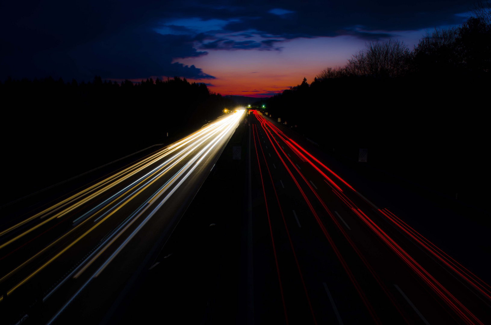 Abendverkehr A8 richtung München