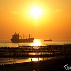 Abendverkehr auf der See