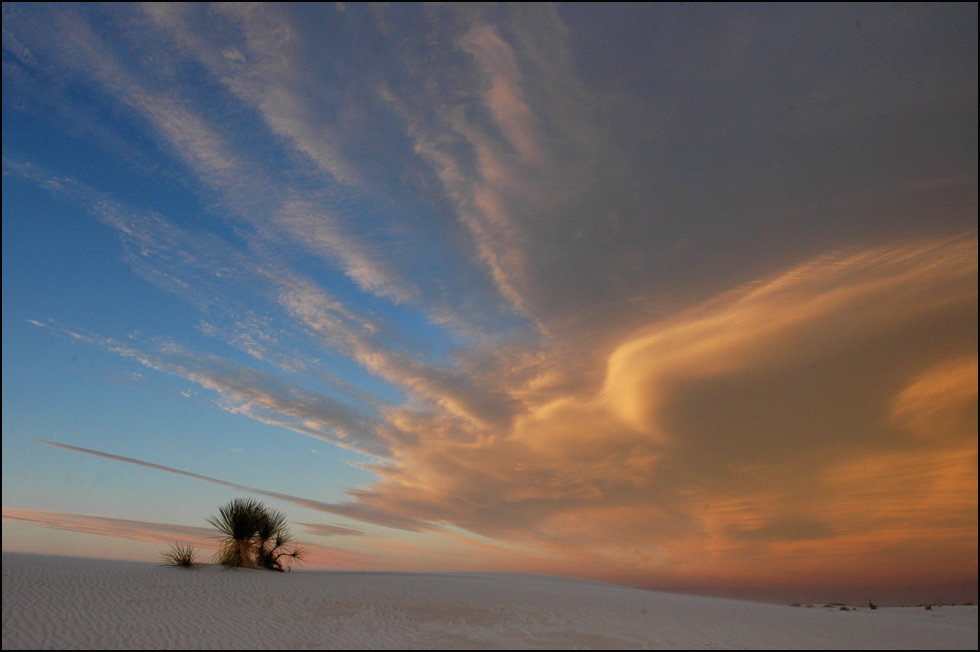 abendwolken im white sands np