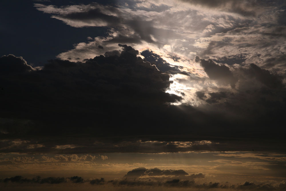 Abendwolken über dem Atlantik