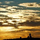 Abendwolken über dem Berliner Teufelsberg