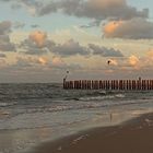 Abendwolken über dem Meer