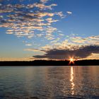 Abendwolken über dem Sämsjö