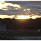 Abendwolken über der Märstetter Industrie