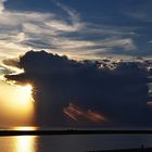 Abendwolken über der Nordsee