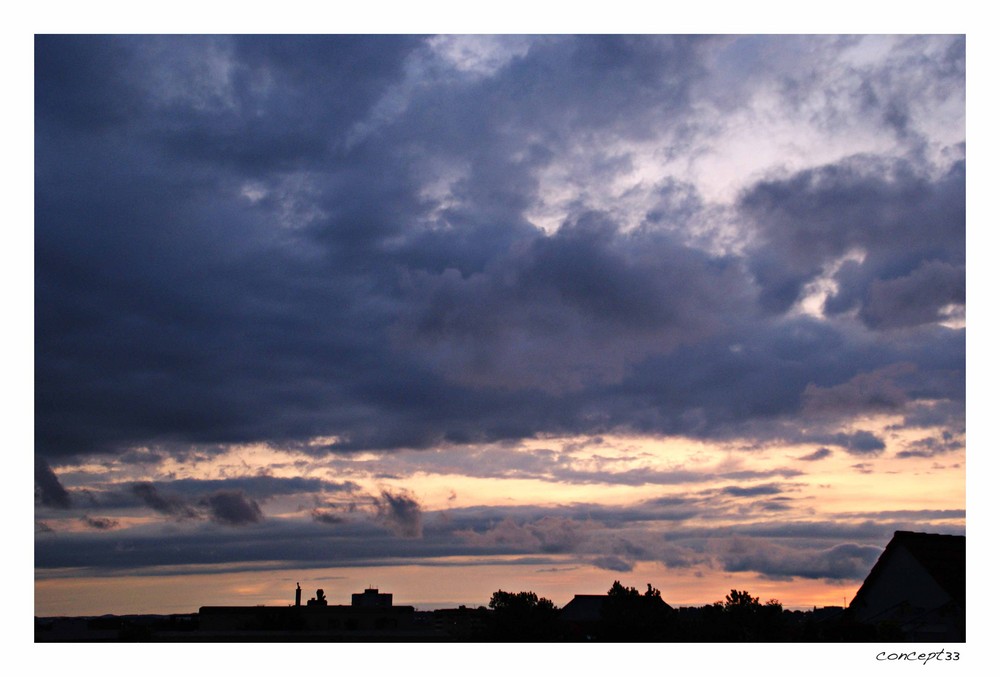 Abendwolkenhimmel