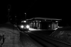 Abendzug am Morteratsch-Gletscher SW