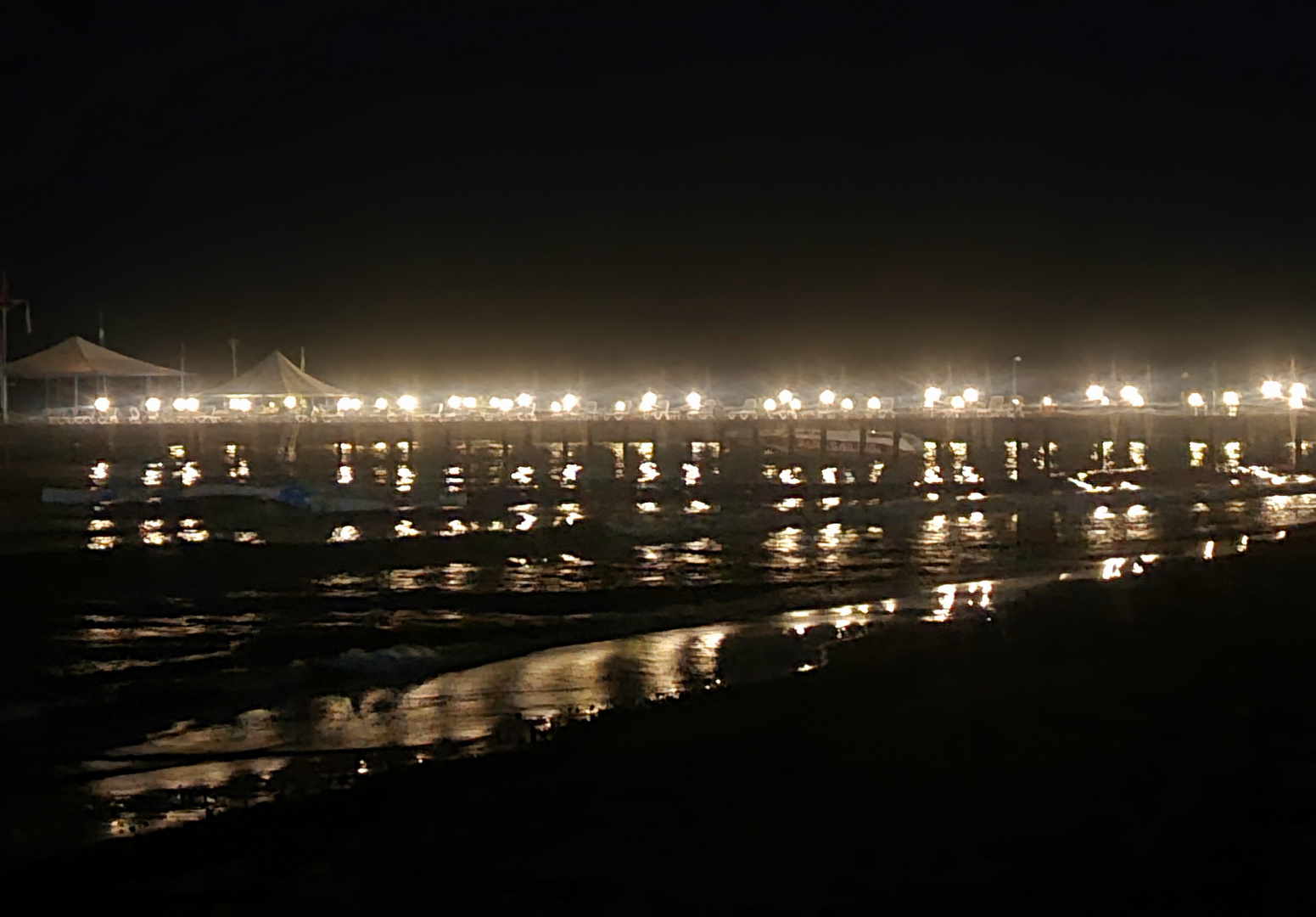 Abens am Strand