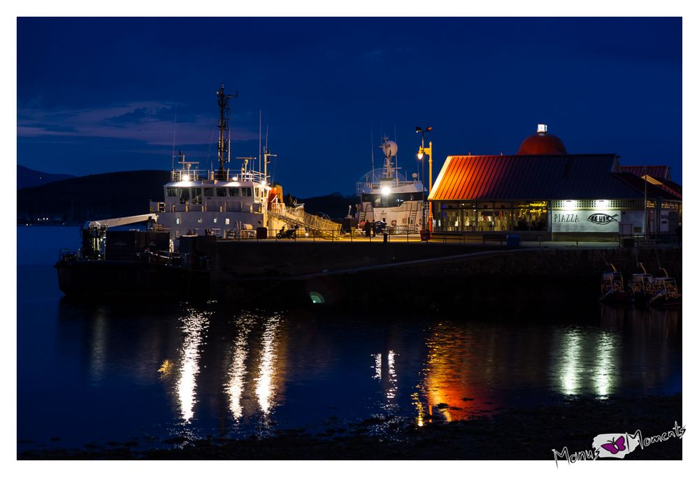 Abens im Hafen von Oban