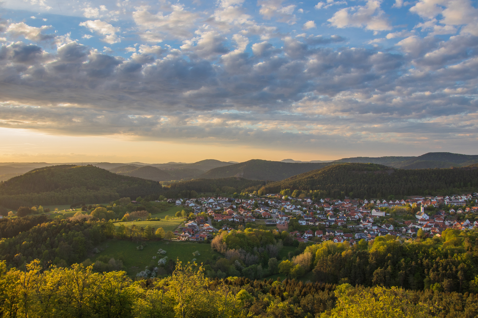 Abenstimmung im Dahner Felsenland