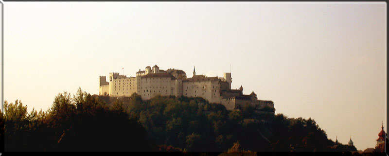 Abenstimmung in Salzburg -Richtung Festung