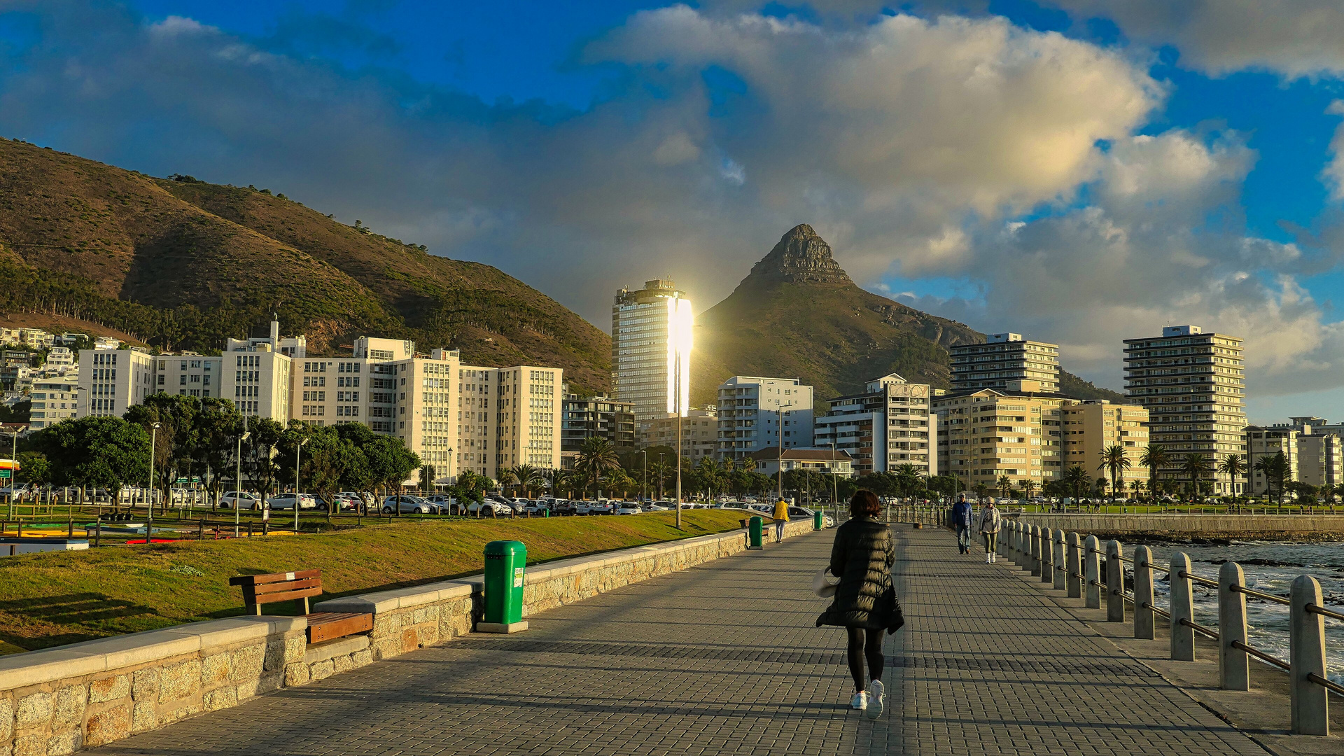 Abenstimmung Kapstadt mit Blick auf Lions Head