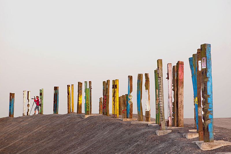 Abenteuer Ruhrgebiet - Totems auf der Halde Haniel #niederrheinfoto