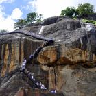 Abenteuerlicher Aufstieg - Sigiriya-Rock