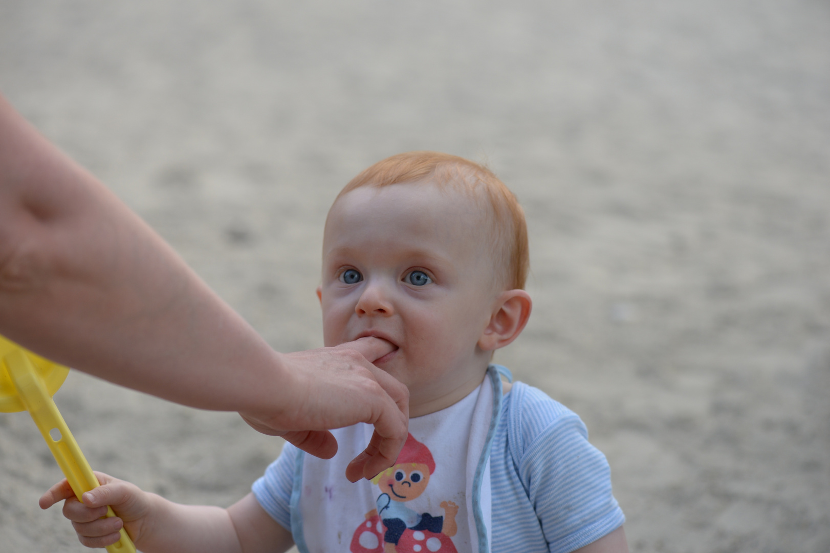 Aber der Sand schmeckt doch fein.