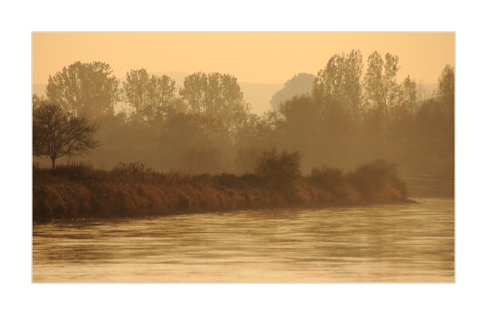 ...aber manchmal ist gelbes Licht... - oder: an der goldenen Weser...