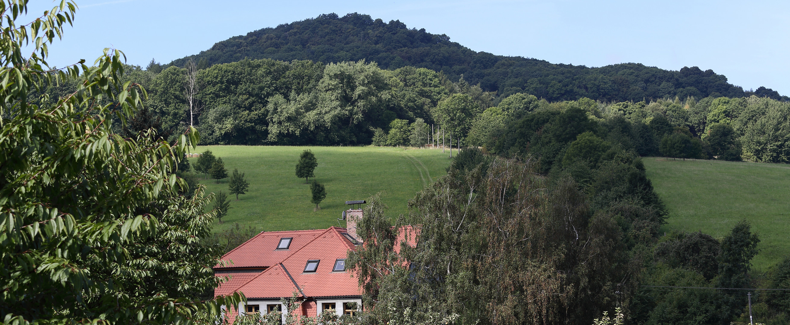 Aber schöner Blick zum Zvon auf den letzten Metern des Abstieges