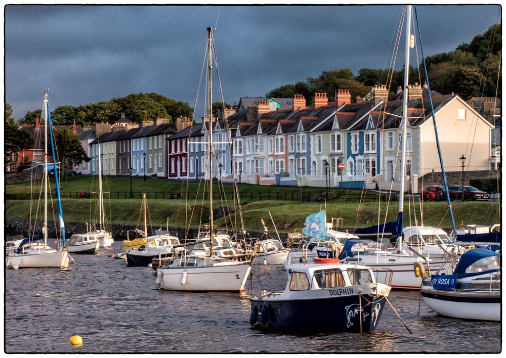 Aberaeron im Abendlicht