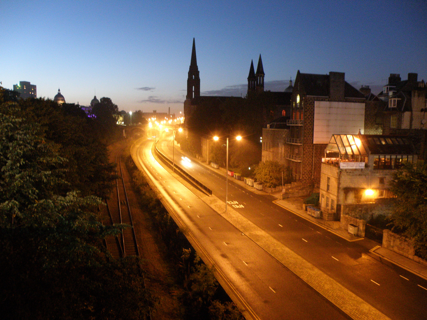 Aberdeen bei Nacht