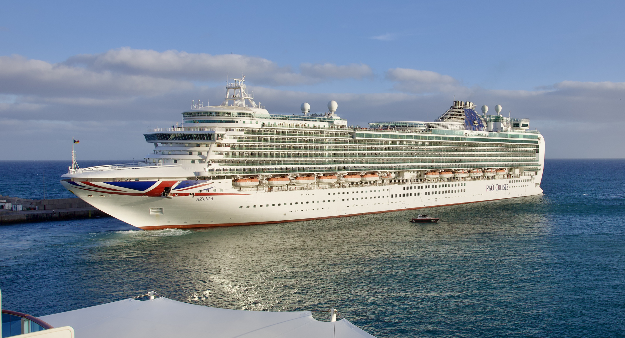 Abfahrt AZURA Puerto del Rosario Fuerteventura