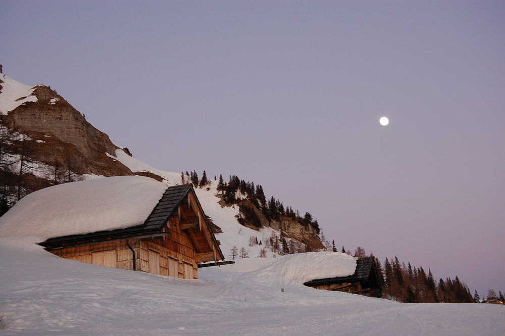 Abfahrt bei Vollmond