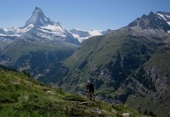 Abfahrt mit dem MTB nach Zermatt