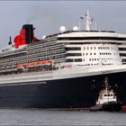 Abfahrt mit Schlepper..."QUEEN MARY 2"