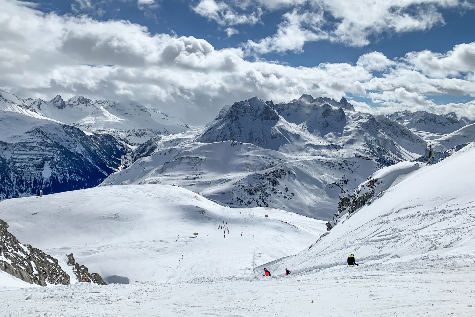 Abfahrt Steinmaeder bei Neuschnee