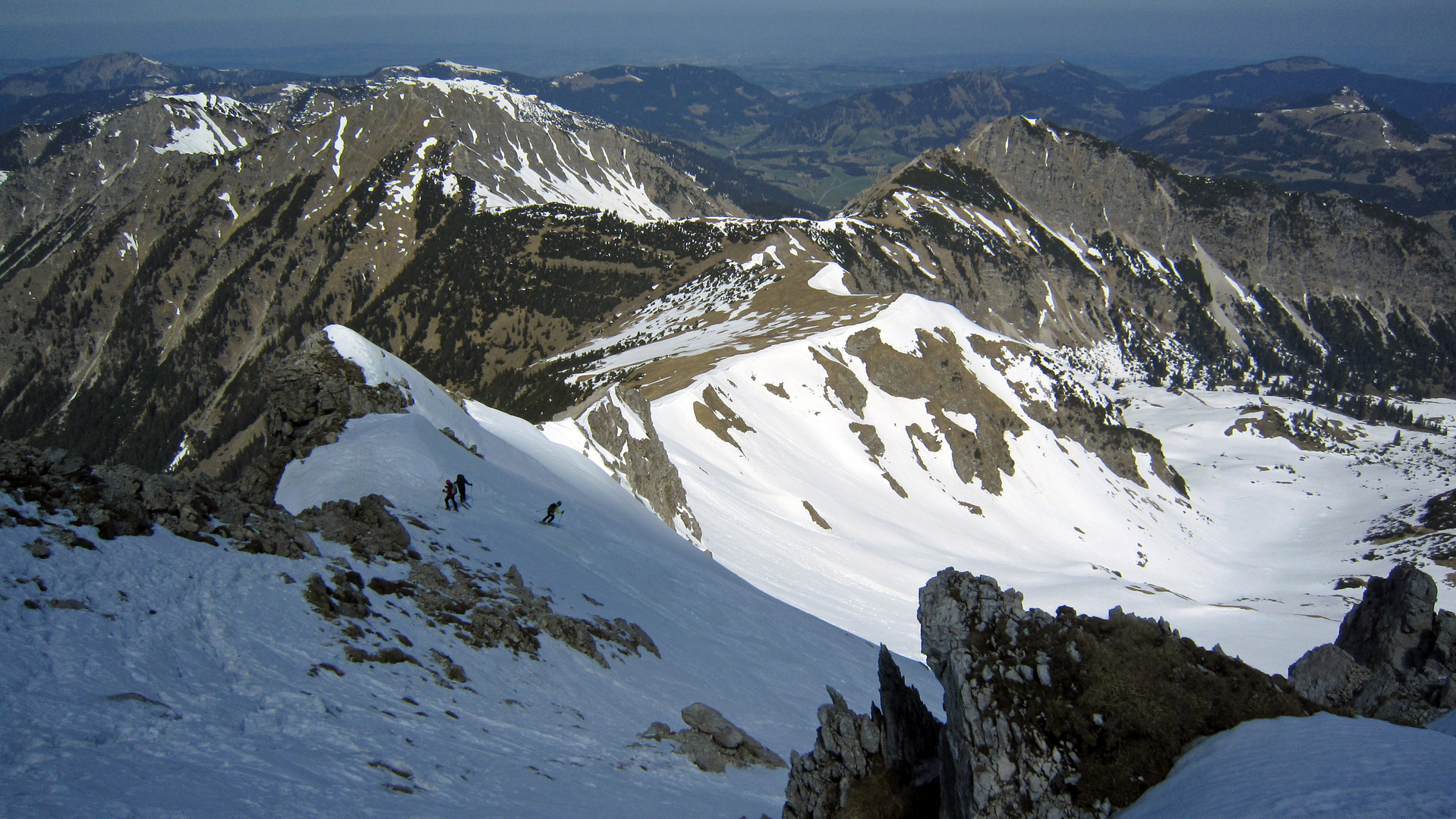 Abfahrt vom Gaishorn!