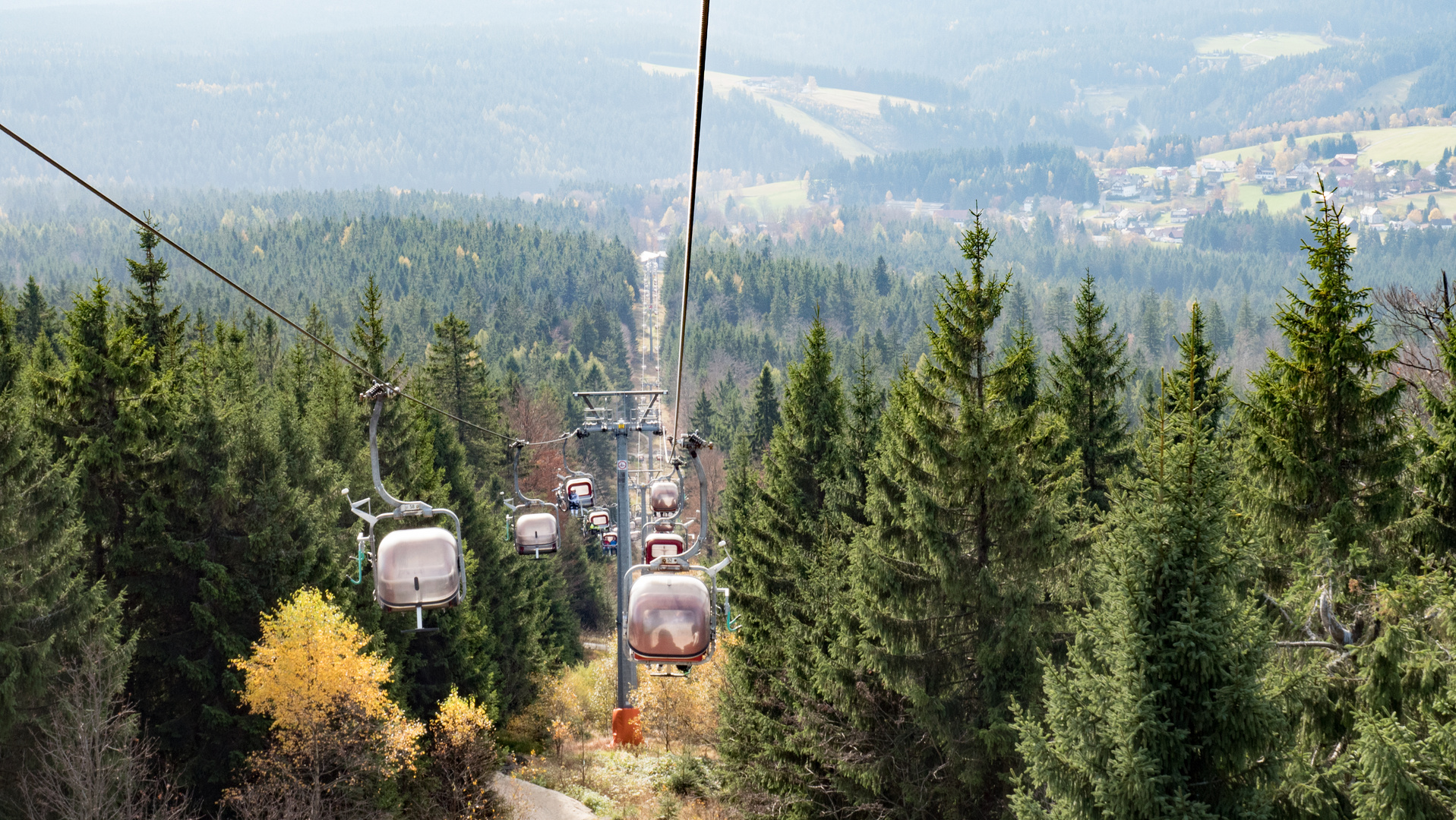 Abfahrt vom Ochsenfkopf - Fichtelgebirge