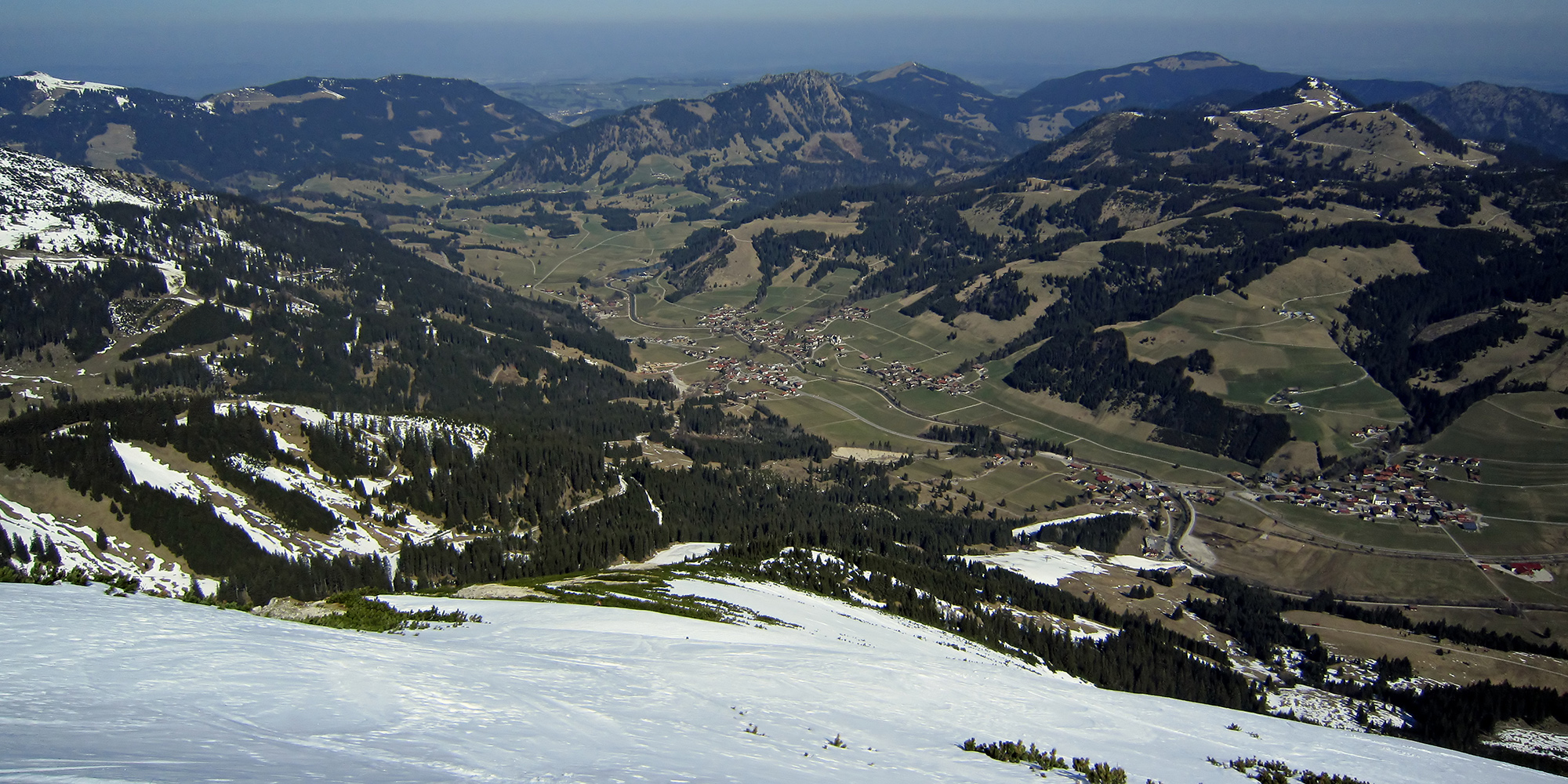 Abfahrt vom Zöblener Hausberg!