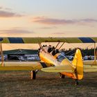 Abflug bei Sonnenuntergang