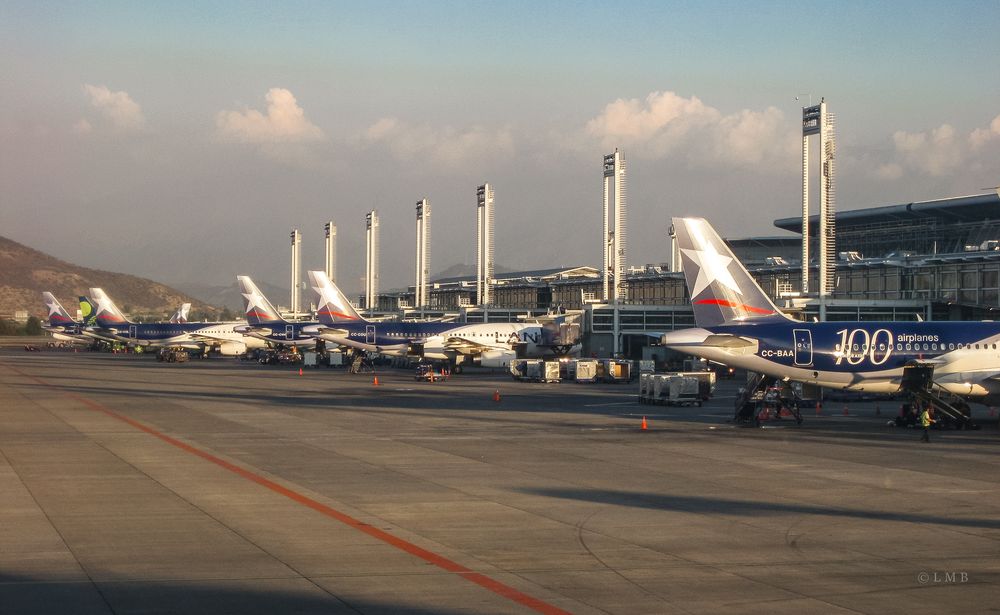 Abflug in der Spätabendsonne