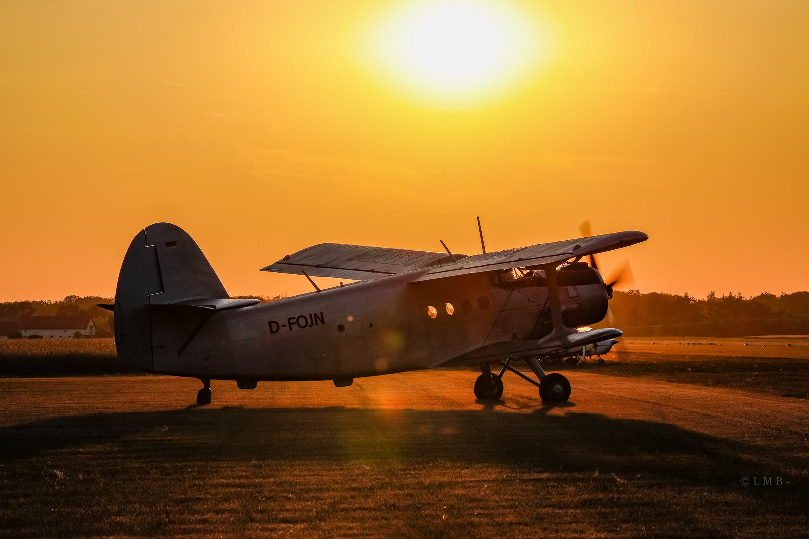 Abflug in die Abendsonne