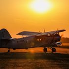 Abflug in die Abendsonne