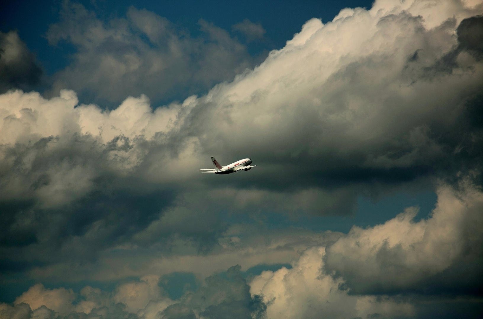 Abflug in die Wolken