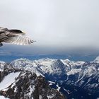 Abflug über die Alpen