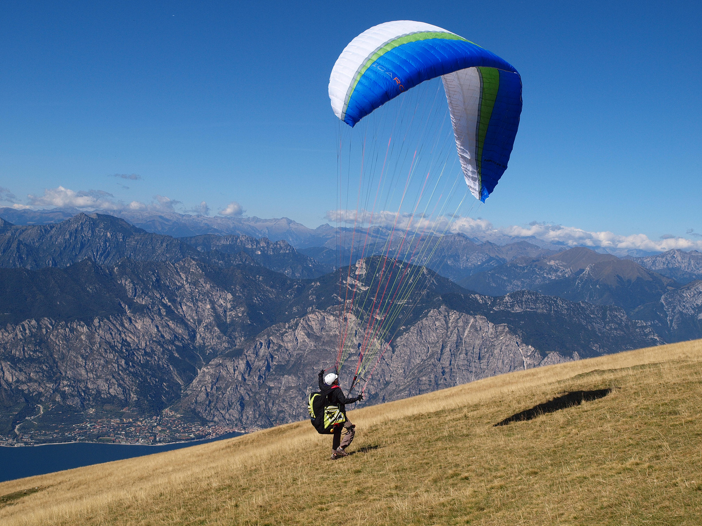 Abflug vom Monte Baldo