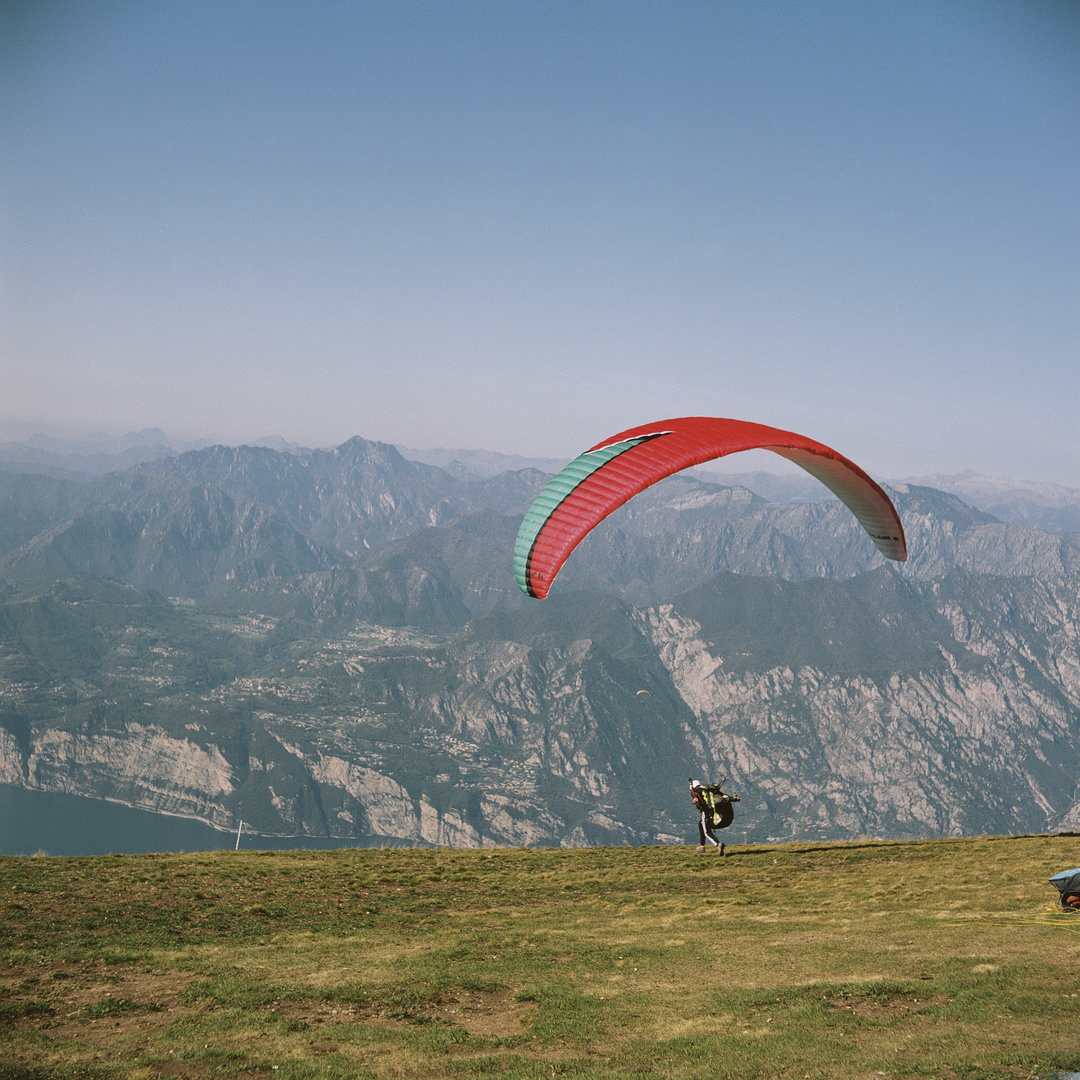 Abflug vom Monte Baldo