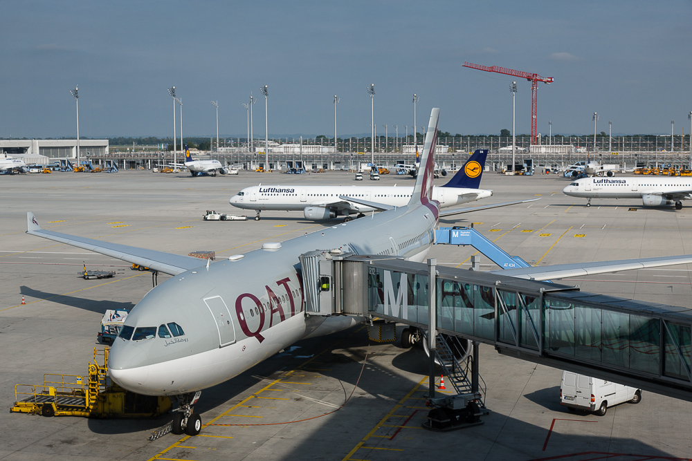 Abflug von München via Doha (Qatar) nach Nairobi (Kenia) am 23.09.2012