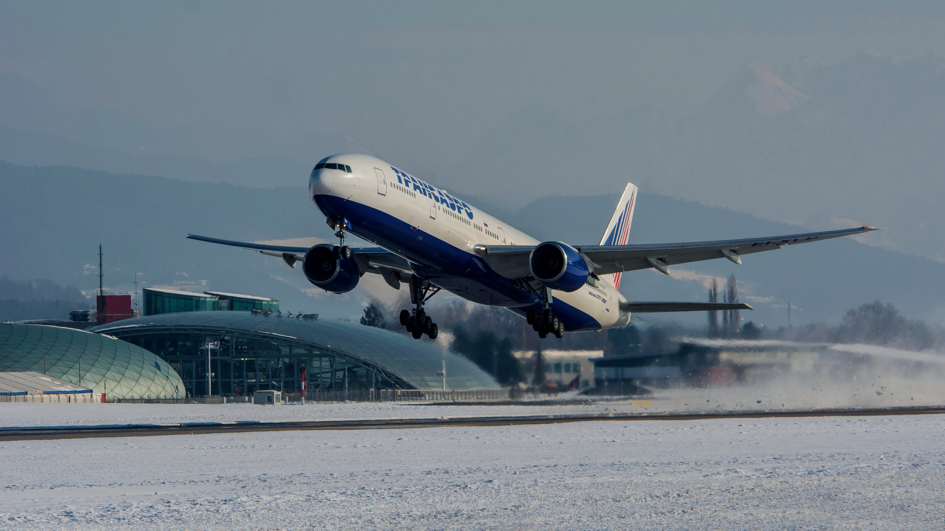 Abflug von Salzburg (A)