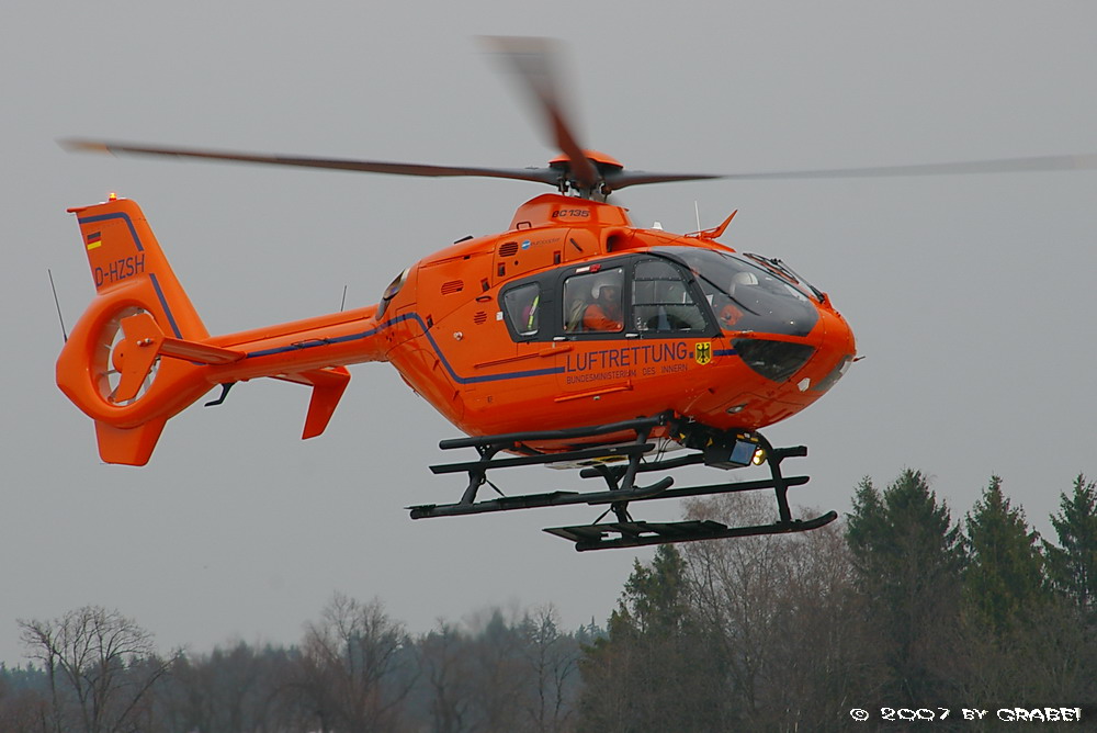 Abflug zum Einsatz