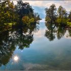 Abfluss der Loisach aus dem Kochelsee