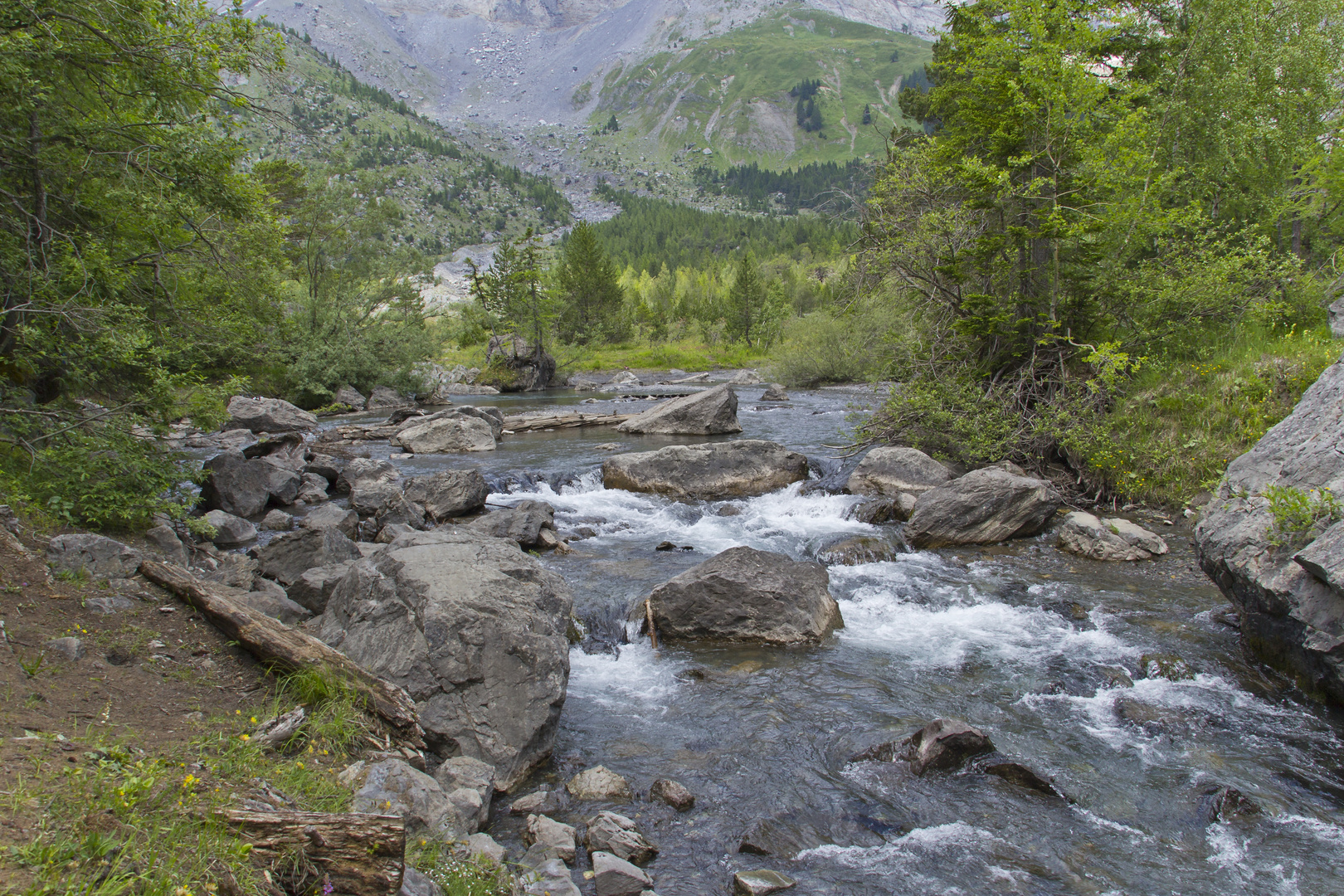 Abfluss des Lac de Derborence