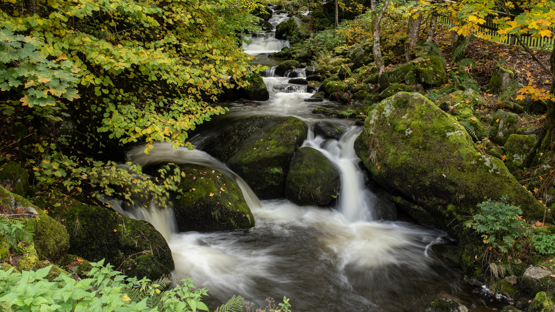 Abfluss von den Wasserfällen