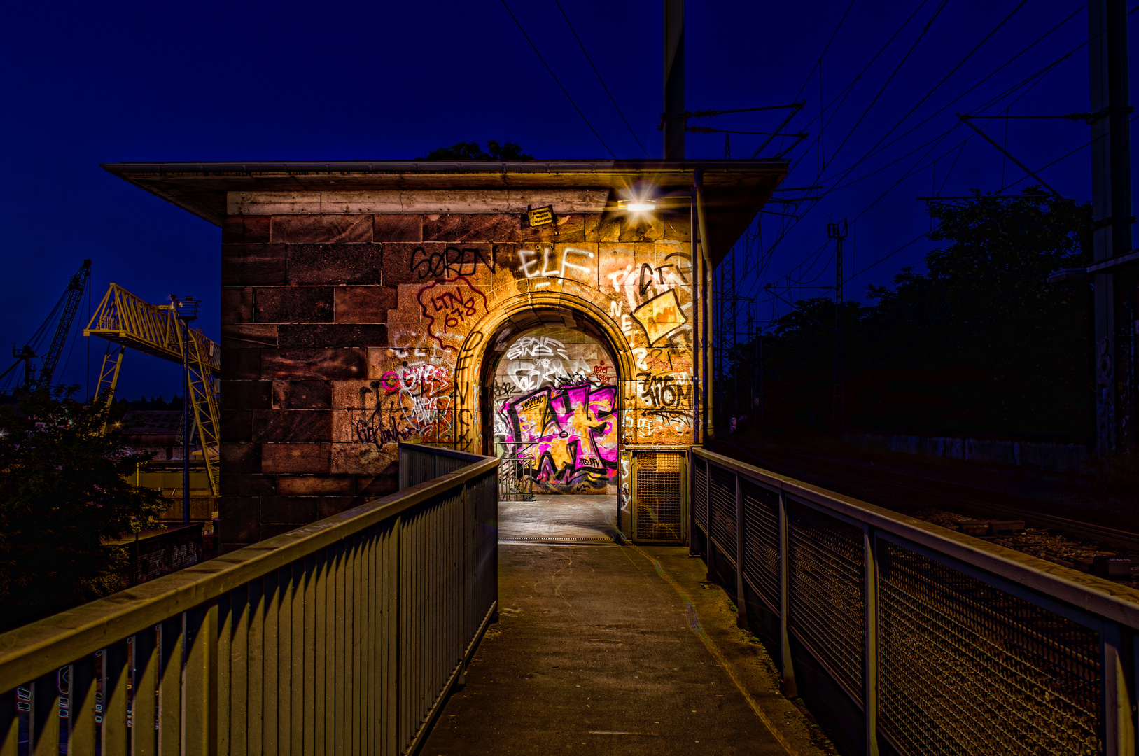 Abgang von der Südbrücke