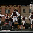 Abgehobene Tanzgruppe