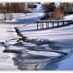 abgelassen.....     das Wasser     im See